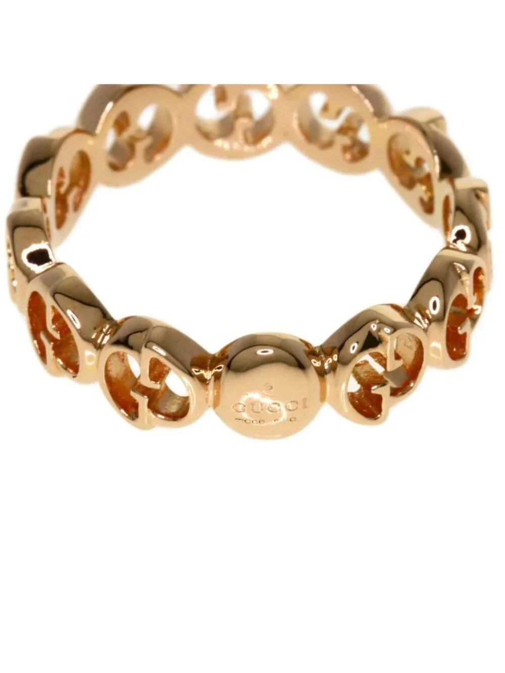 Gucci Interlocking G Ring 18K Pink Gold